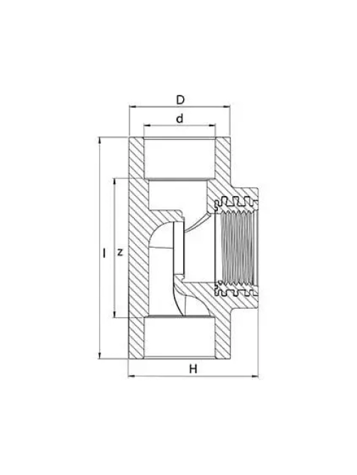 tee-female-Valve-2D